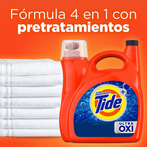 Detergente Liquido Tide High Ultra Oxi 59 Lavadas 2.48l