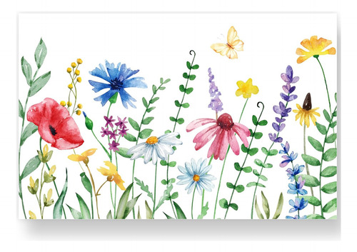 Paquete De 50 Manteles Individuales De Papel Con Diseño Flo