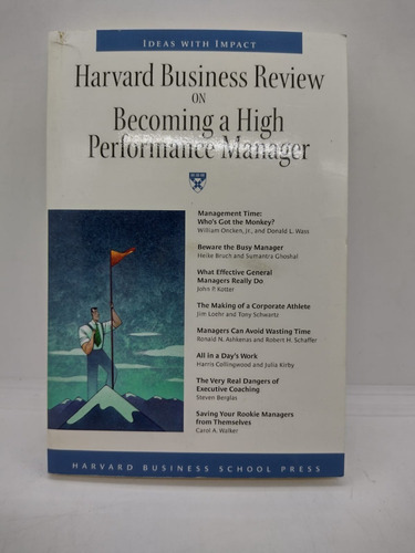 Harvard Business Review Becoming A High Performance Manage 