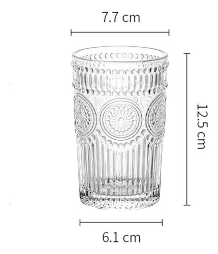 Taza De Vidrio Vintage, Taza De Vidrio, Alto Transparente