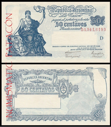 Billete 50 Centavos Caja Conversión 1922 - Copia 242a