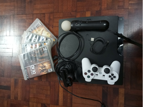 Consola Ps3 + Mando + Hdmi + Kinetic Cam Y Mando + Juegos.