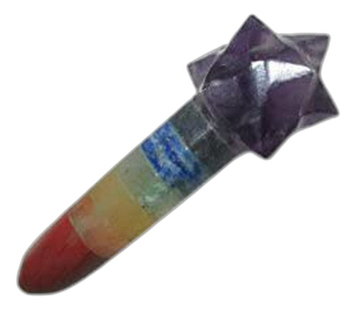 Masaje - Jet Genuine Chakra Bonded Angel Star Merkaba Stick 