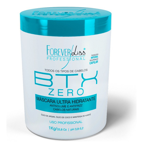 Forever Liss Máscara Btx Zero Hidratante Sem Formol 1kg