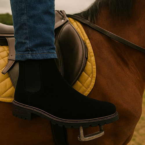 Bota Botina Chelsea Masculina Em Camurça Botina Masculina