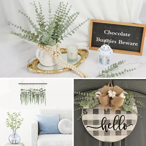 Hi, 48 Peças De Decoração De Folhas Artificiais De Caules
