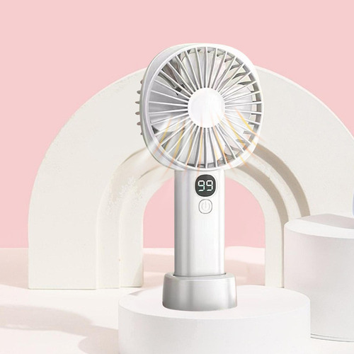 Wpd Ventilador De Mano Recargable 5 Gear Mute Soporte