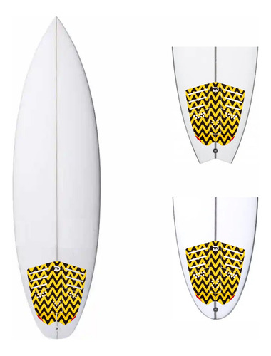 Deck Antiderrapante Surf Cnc J. Bay Amarelo Wet Dreams