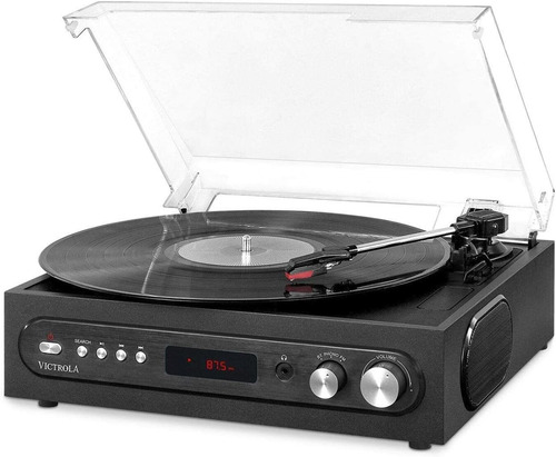 Gira-discos Victrola, Bluetooth Com Altifalantes Integrados
