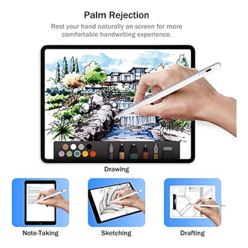 Cisteen Lápiz Óptico Para iPad Con Carga Más