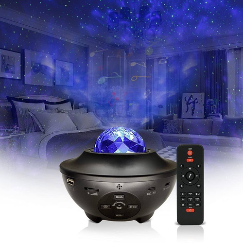 Proyector De Galaxia Estrellas Led Y Sonido Bluetooth 6w