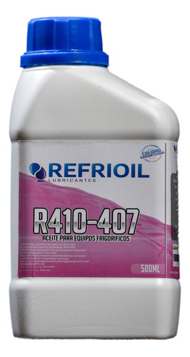 Aceite Aires Equipos Frigoríficos Gas R410 R407 1/2 Litro