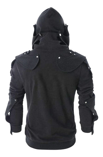 Sudadera Con Capucha Retro Con Diseño De Máscara For Hombre