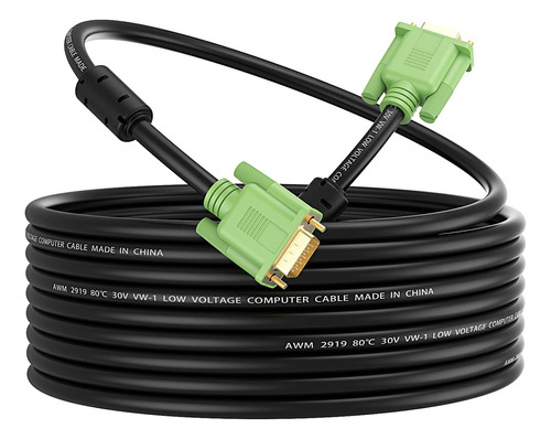 Cable Vga De 6 Pies, Cable De Monitor Xxone Vga A Vga Hd15 P