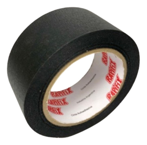 Cinta De Papel Negro 48mm X 50m- Rapifix- Pack X 6 Rollos.