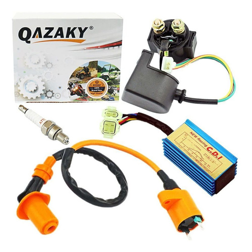 Qazaky Bobina De Encendido De Rendimiento + Cdi + Solenoide 