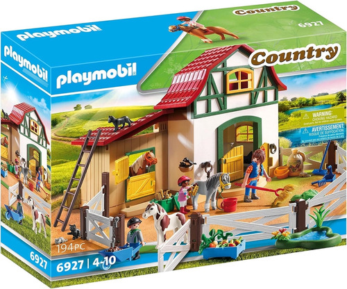 Playmobil-6927 Playmobil Figura De Construcción Granja Ponis