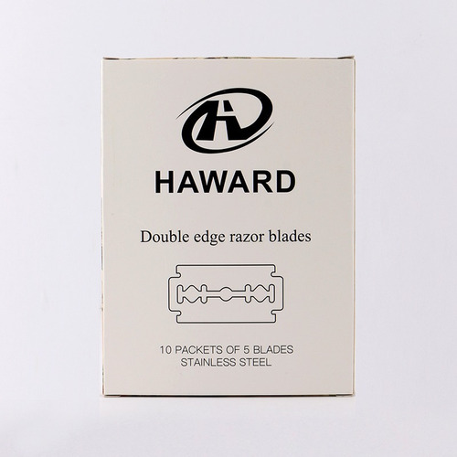 Navajas Haward Para Afeitar Doble Filo Acero Inoxidable C/50