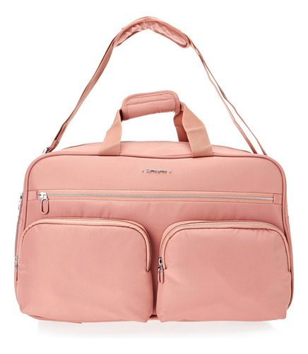 Mala De Mão Soft Motion Biz Samsonite Cor Rosa Liso