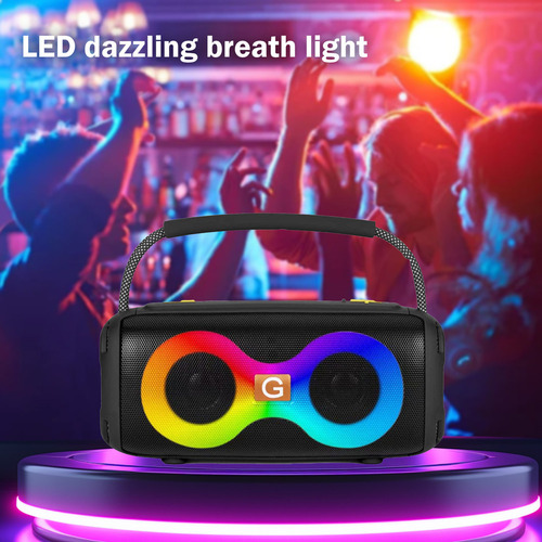 Altavoces Bluetooth Con Luz, Inalámbricos Bluetooth Portátil
