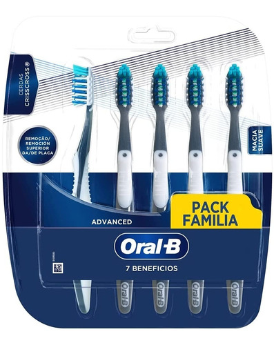 Cepillo De Dientes Oral-b Prosalud 7 Beneficios 5 Unidades