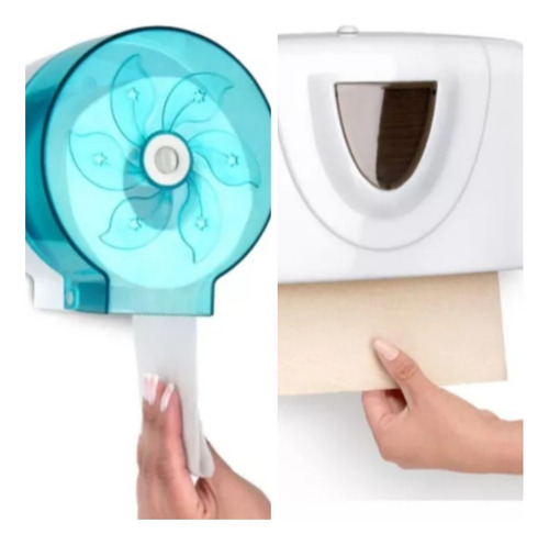 Dispensador De Papel Higiénico + Dispensador De Toallas 