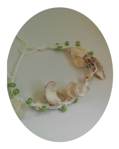 Pulsera Tobillera Caracoles Mar Coraocristales