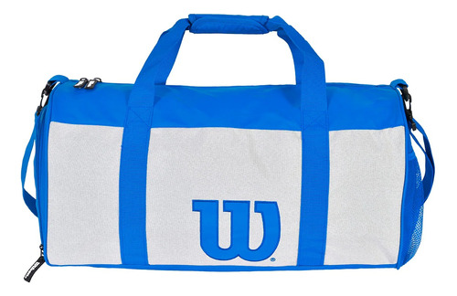 Maleta Deportiva Bolsa Gym Viaje Fitness Wilson Classic Color Azul Marino Liso