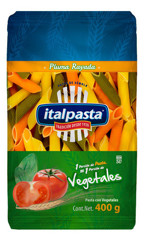 Past Ps Italpasta Pluma C/Vegetale 400g