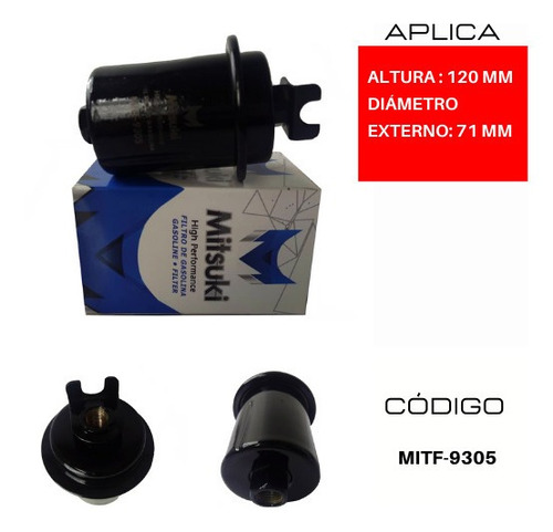 Filtro Gasolina Dodge Brisa Accent 1.3l 2002 - 2006