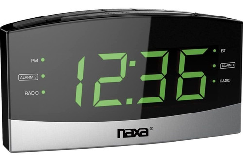 Naxa Nrc-181 Reloj Despertador Doble Lectura Funcion