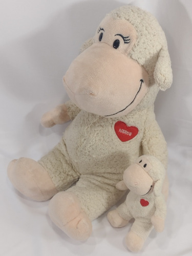 Pelúcia Nestlé Coleção Mãe E Filho Ovelha Carneiro 45cm (Usado)