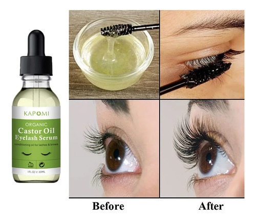 Serum Tratamiento Para Crecimiento Pestañas Castor Oil 2 Ml