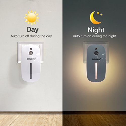 Luz Nocturna Sensky Con Sensor Crepuscular, Ajustable Y