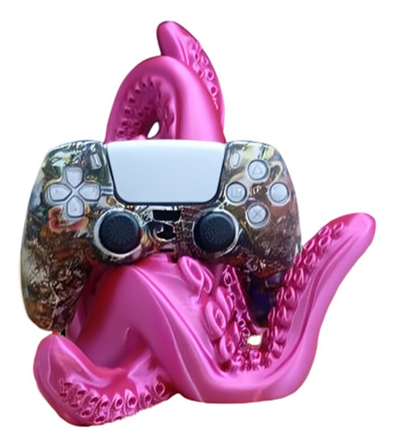 Soporte De Mesa Tentáculos Para Joysticks Ps3 Ps4 Ps5 Xbox Fucsia