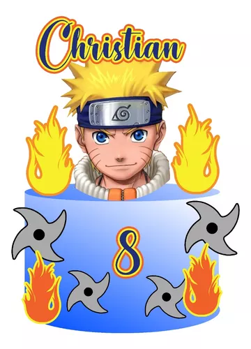 Topo de Bolo Naruto Akatsuki - Arquivo de Corte