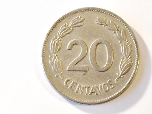 Moneda Ecuador 20 Centavos 1946(x113