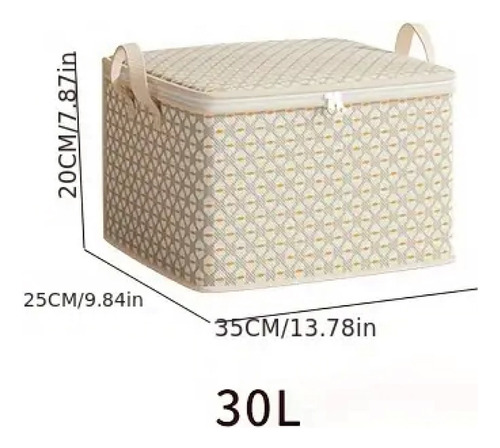 Almacenamiento Reutilizables Decorativo 30l Beije