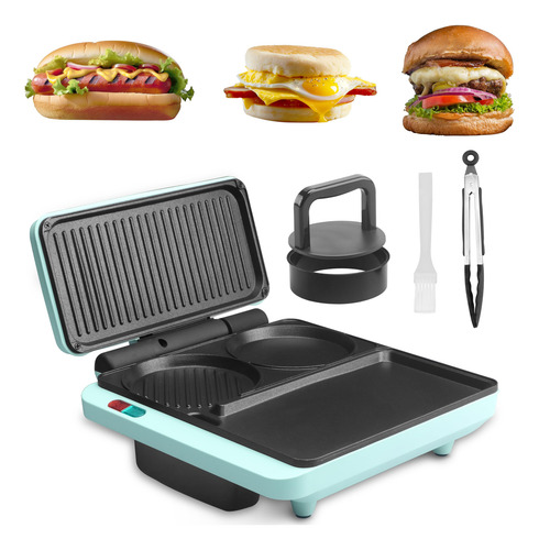 Sandwichera De Desayuno 3 En 1 Para Sándwiches Y Más Agua
