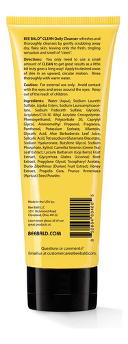 Limpiador Bee Bald Clean Daily Para Rostro Y Cabeza 120 Ml