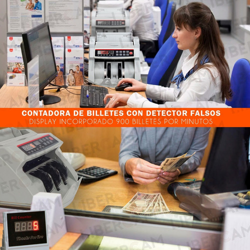 Contadora De Billetes Máquina Cuenta Dinero Detector Falsos