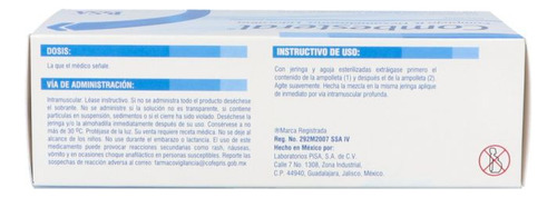 Combesteral Caja Con 3 Ampolletas (1) De 1 Ml Y (2) De 2 Ml