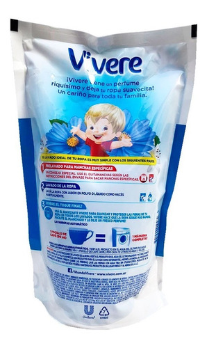 Suavizante Ropa Vivere Clasico Doypack 900ml