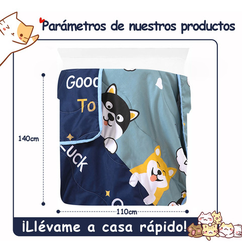 Manta Infantil De Dibujos Animados Colcha Infantil Verano Perros Animal Print