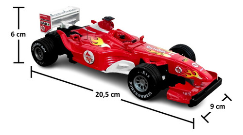 Carrinho Do Tipo Ferrari De Formula 1 De Controle Vermelho