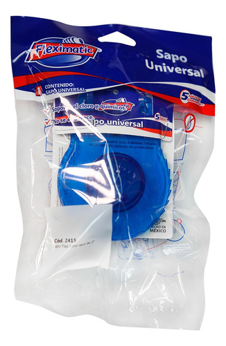 Fleximatic 2415 Sapo Flap Color Azul Para Descarga De 2 Azul
