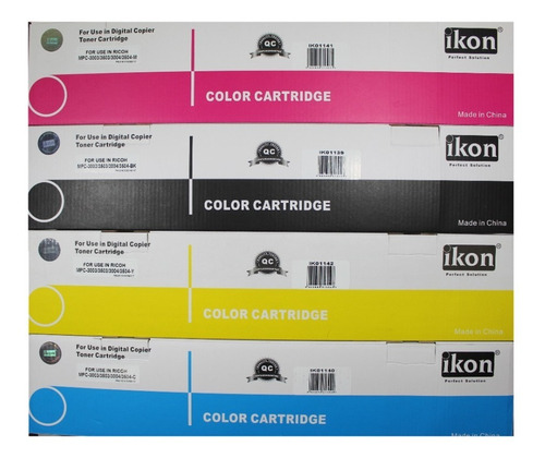 Imagen 4 de 5 de Kit 4 Toner Para Ricoh Mpc 3003/3503/3004/3504 Color Ikon