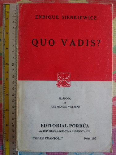 Libró Quo Vadis? Enrique Sienkiewicz Y
