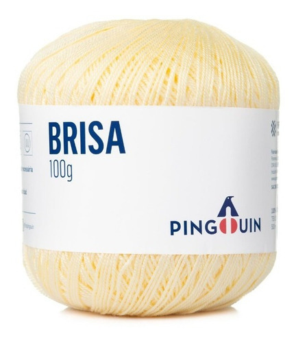 Fio Linha Pingouin Brisa 100g Crochê Tricô Cores Cor 201_Melão