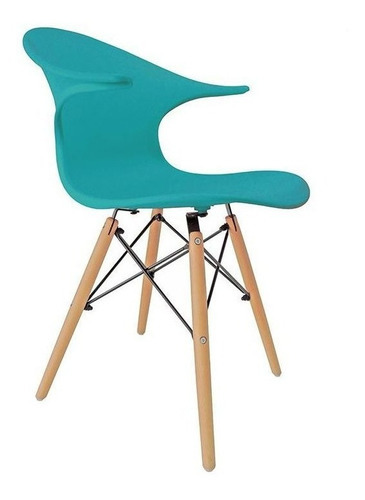 Cadeira Charles Eames New Wood Pelegrin Pw-079 Azul Celeste Cor da estrutura da cadeira Azul-celeste Cor do assento Azul-celeste